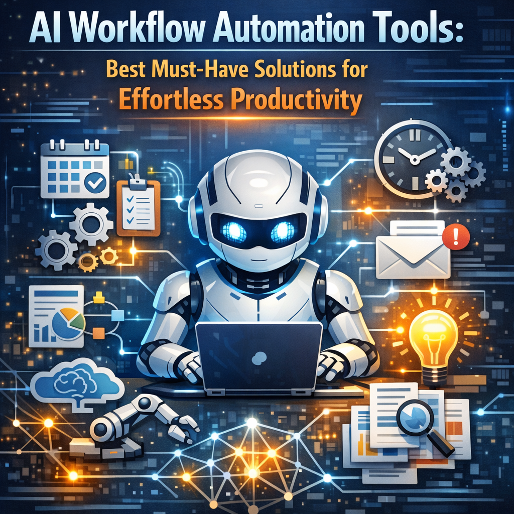 Illustration of AI Workflow Automation Tools: Best Must-Have Solutions for Effortless Productivity