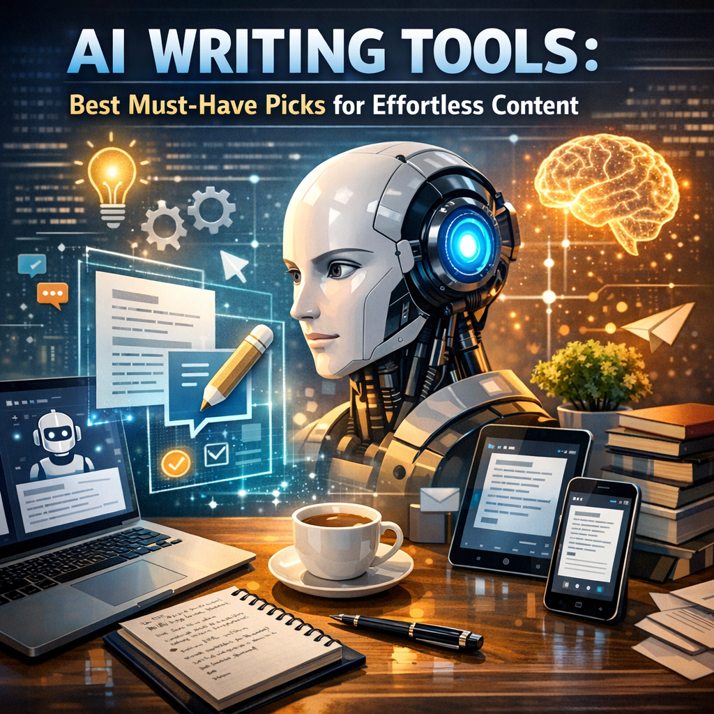 Illustration of AI Writing Tools: Best Must-Have Picks for Effortless Content
