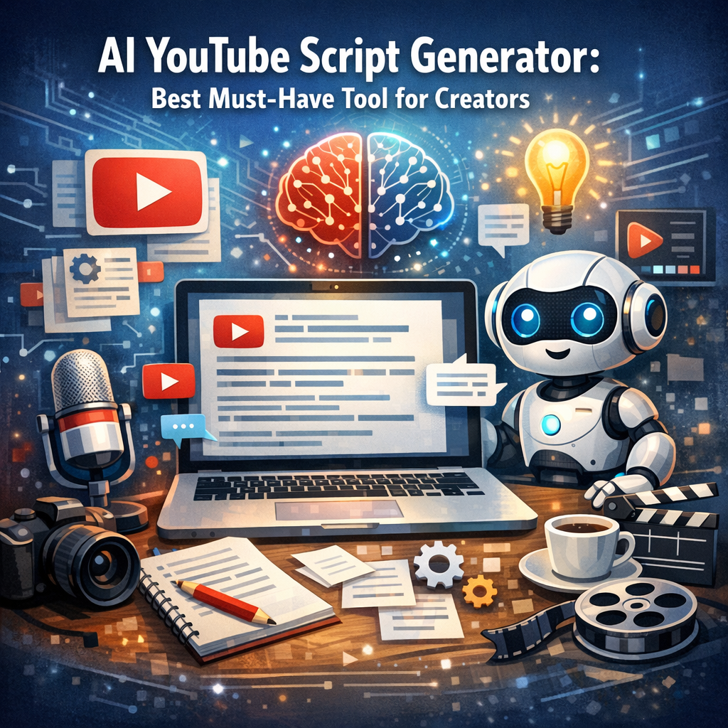 Illustration of AI YouTube Script Generator: Best Must-Have Tool for Creators