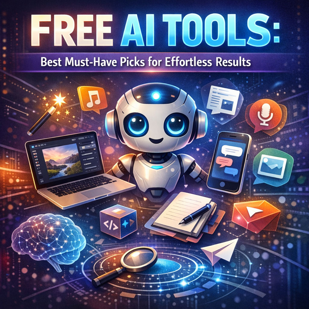 Illustration of Free AI Tools: Best Must-Have Picks for Effortless Results